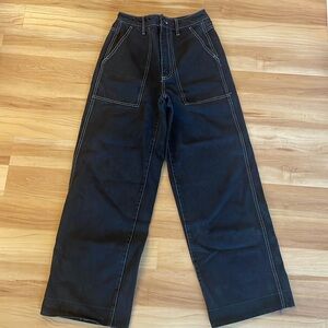 Alex mill garment dyed wide legged pants